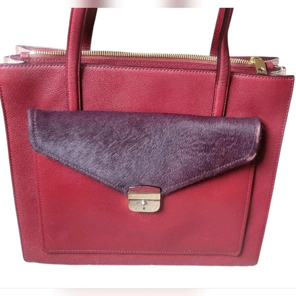 Kate Spade elegant burgundy and purple handbag